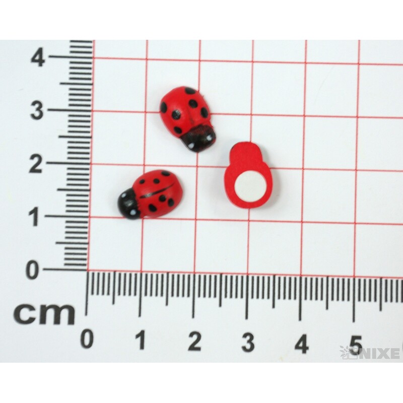 BERUŠKA NALEPOVACÍ 1cm 60ks*ČERVENÁ