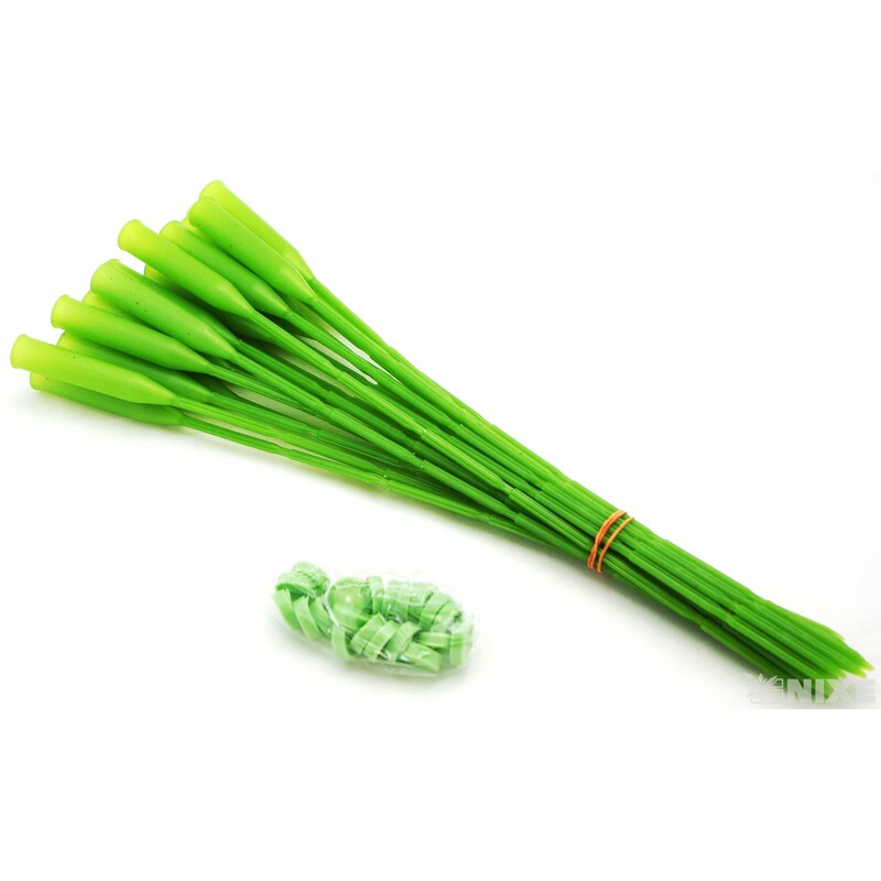 PLASTOVÁ AMPULE SE ZÁPICHEM 7x38cm*ZELENÁ