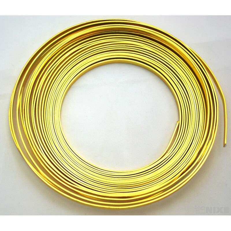 DRÁT FLAT AL 5mmx10m*ZLATÁ SV.