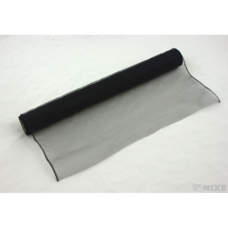 ORGANZA 39cmx8m*ČERNÁ