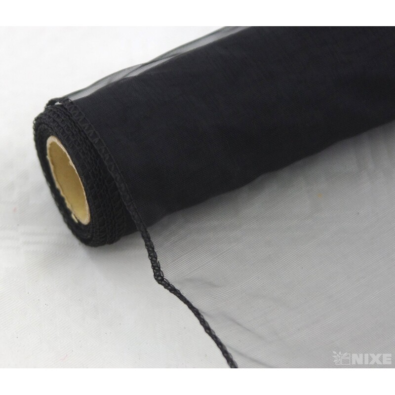 ORGANZA 39cmx8m*ČERNÁ