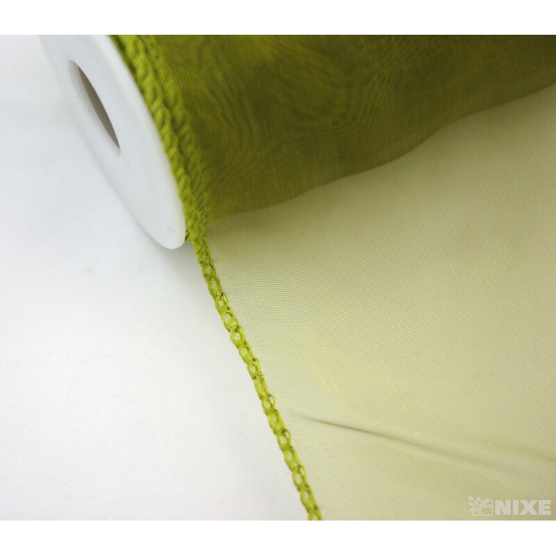 ORGANZA DRÁT 12cmx10yd*ZELENÁ POVADLÁ