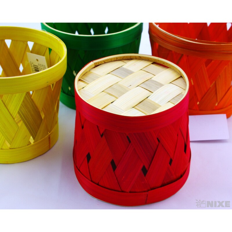 KVĚTNÍK PROUTĚNÝ 11,5x13cm*MIX BAREV