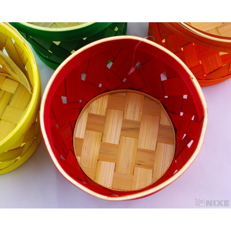 KVĚTNÍK PROUTĚNÝ 11,5x13cm*MIX BAREV