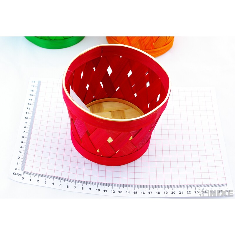 KVĚTNÍK PROUTĚNÝ 11,5x13cm*MIX BAREV