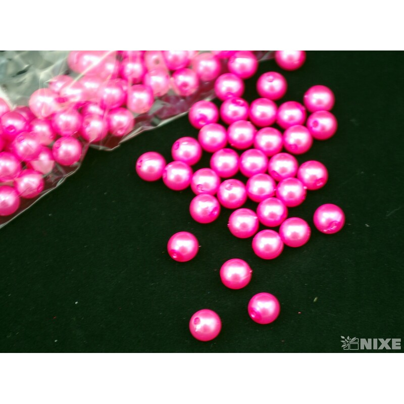 KORÁLKY 10mm cca 104ks*RŮŽOVÁ