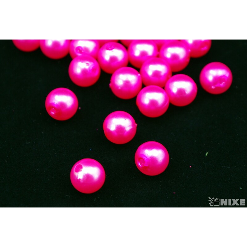KORÁLKY 10mm cca 104ks*RŮŽOVÁ