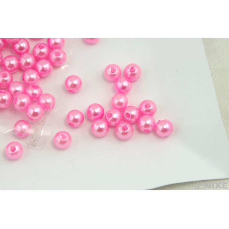 KORÁLKY 6mm 50g*RŮŽOVÁ SV.