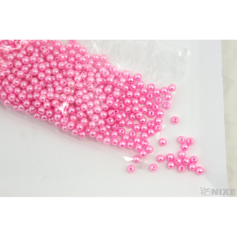 KORÁLKY 6mm 50g*RŮŽOVÁ SV.