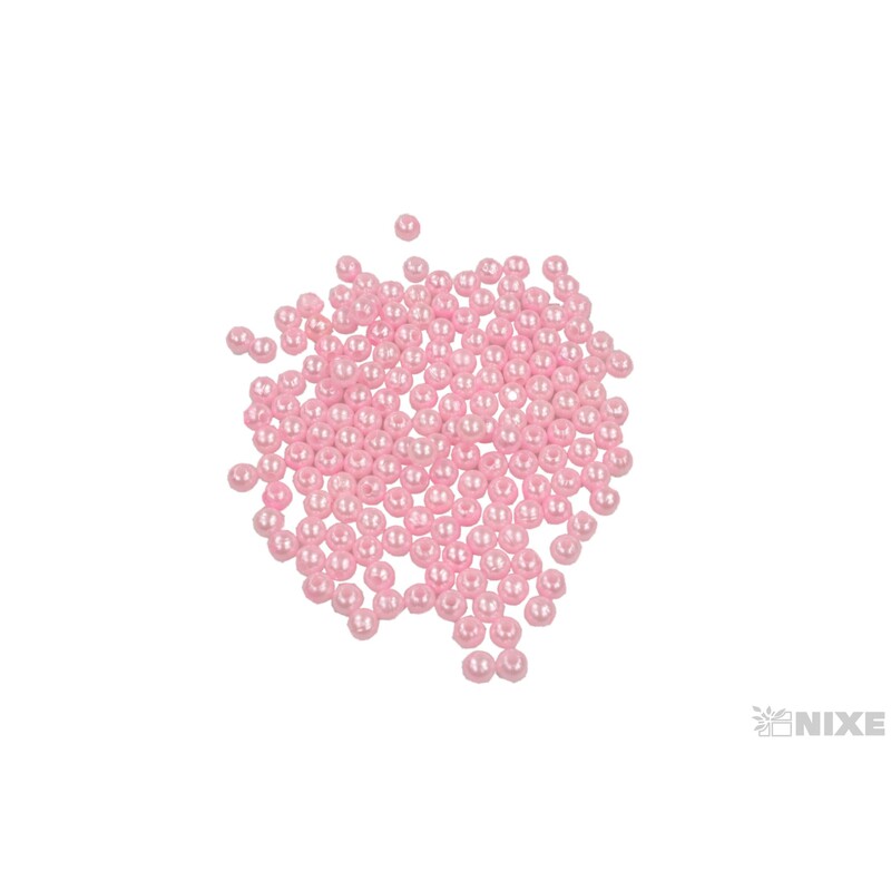 KORÁLKY 6mm 50g*RŮŽOVÁ