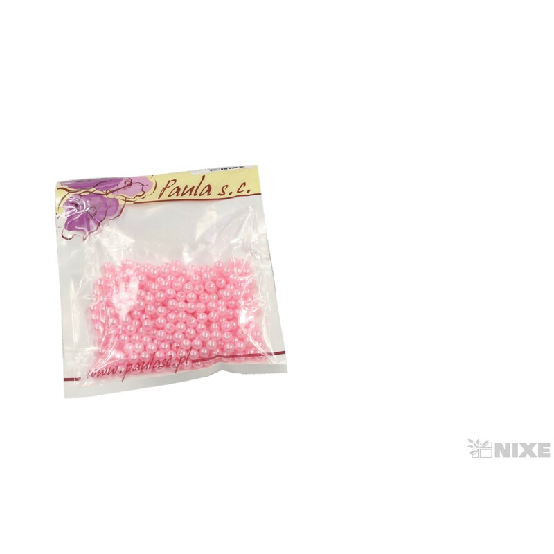 KORÁLKY 6mm 50g*RŮŽOVÁ