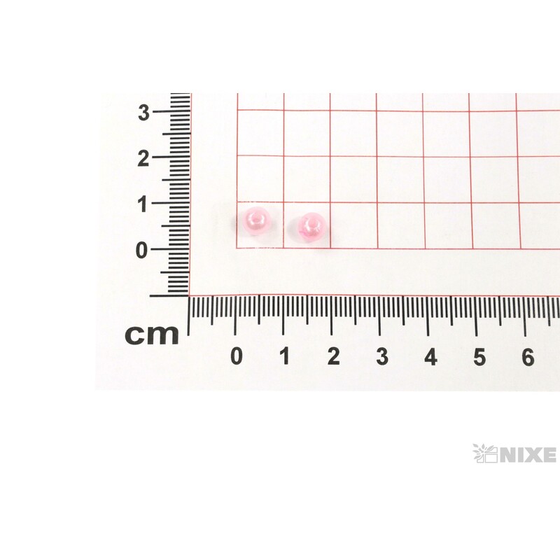 KORÁLKY 6mm 50g*RŮŽOVÁ