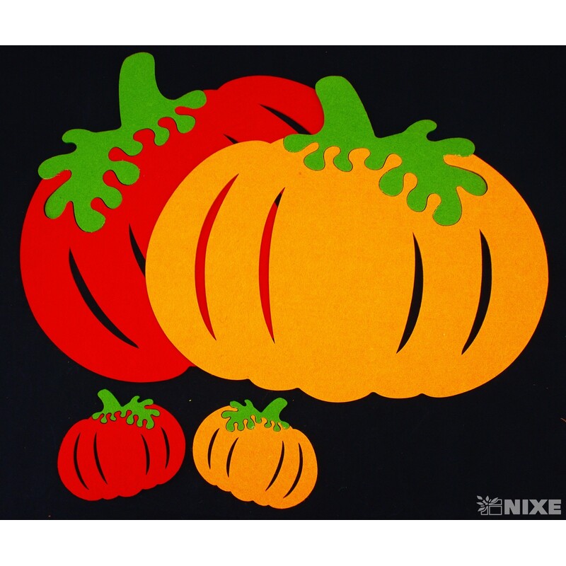 DEKORACE FILC 32x37cm 2ks*MIX BAREV