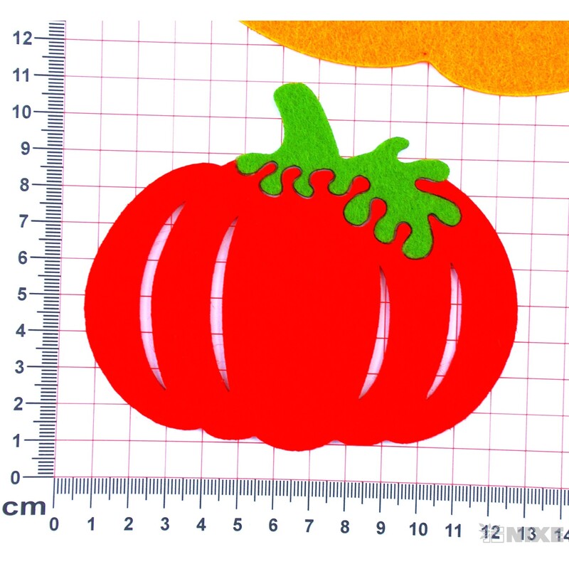 DEKORACE FILC 32x37cm 2ks*MIX BAREV