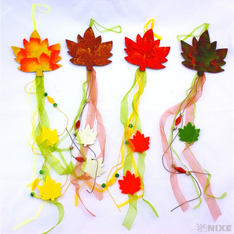 ZÁVĚS LIST 4ks 15x70cm*MIX BAREV