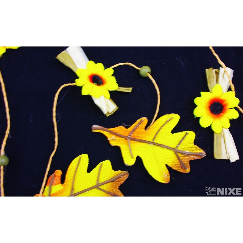 GIRLANDA LIST 10x150cm*MIX BAREV