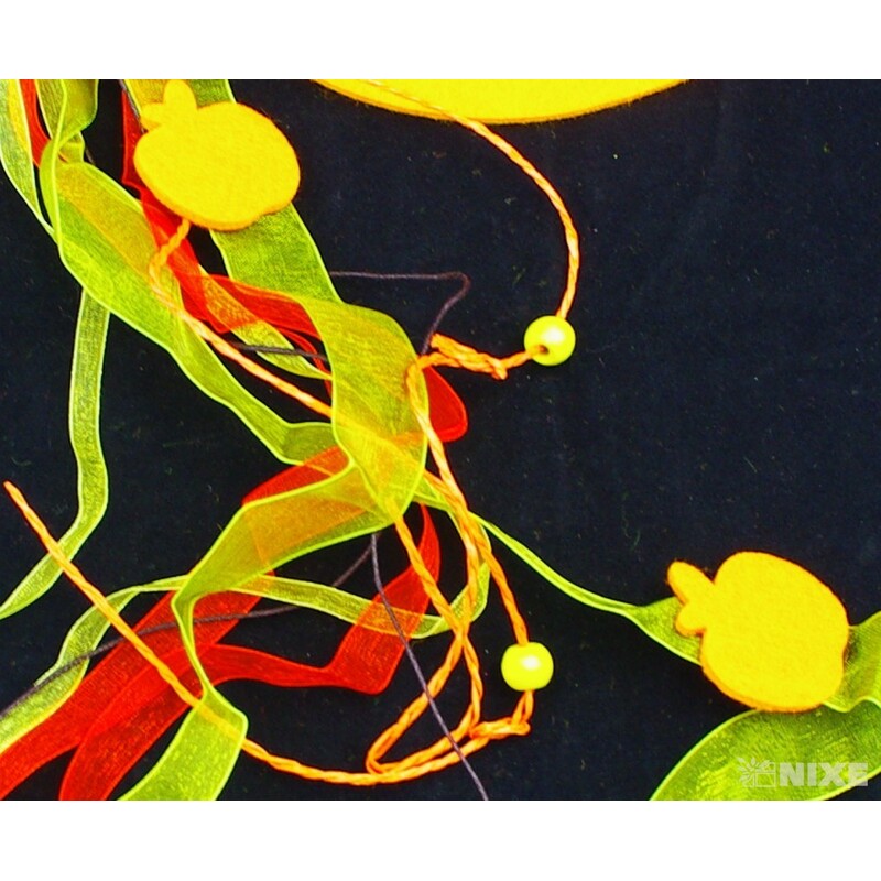 ZÁVĚS JABLKO FILC 5ks 18x60cm*MIX BAREV