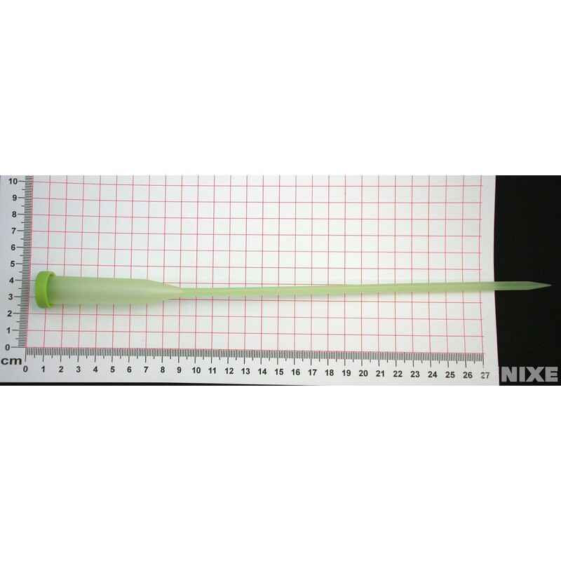 PLASTOVÁ AMPULE SE ZÁPICHEM 30cm*ZELENÁ SV.