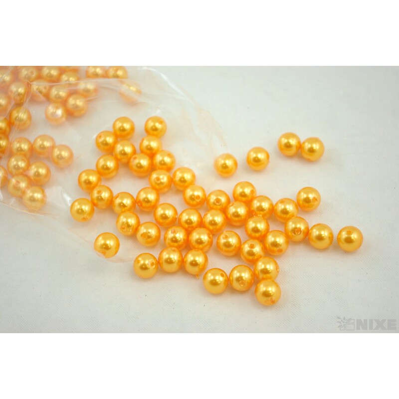 KORÁLKY 10mm cca 104ks*MERUŇKOVÁ