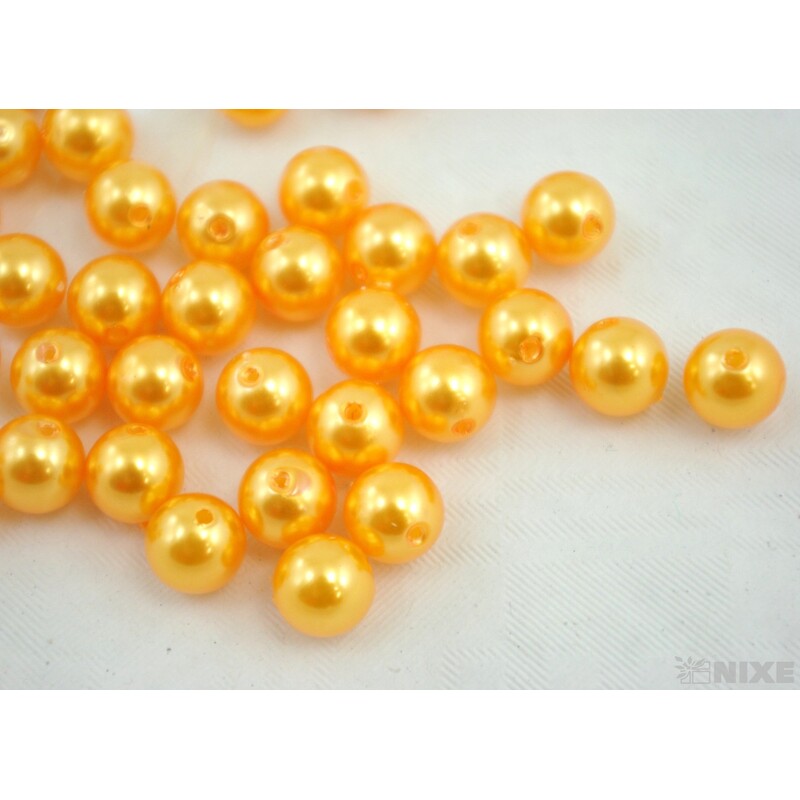 KORÁLKY 10mm cca 104ks*MERUŇKOVÁ