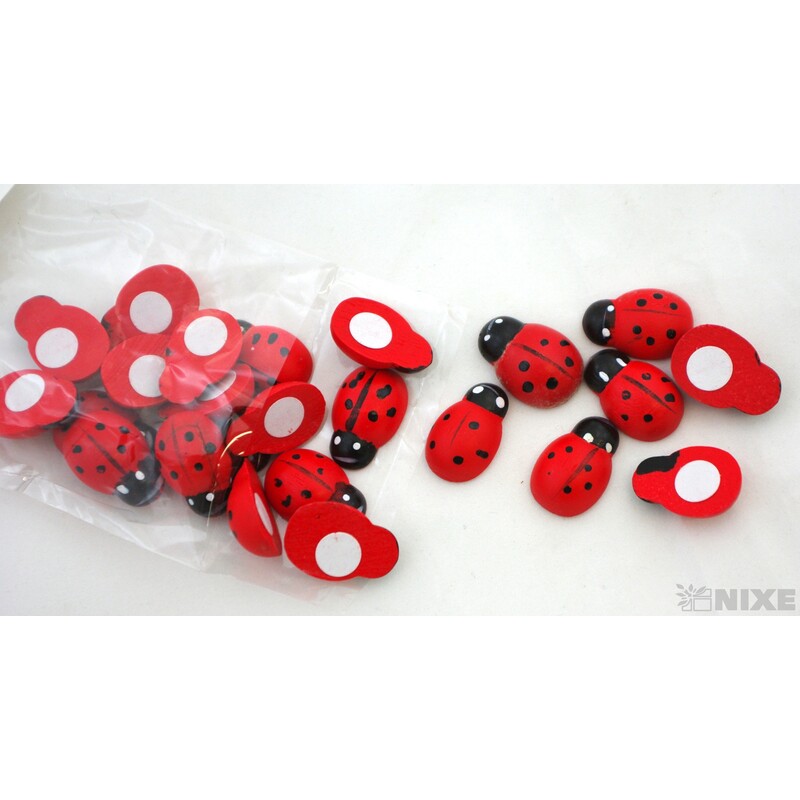 BERUŠKA NALEP 2,4cm 24ks*ČERVENÁ