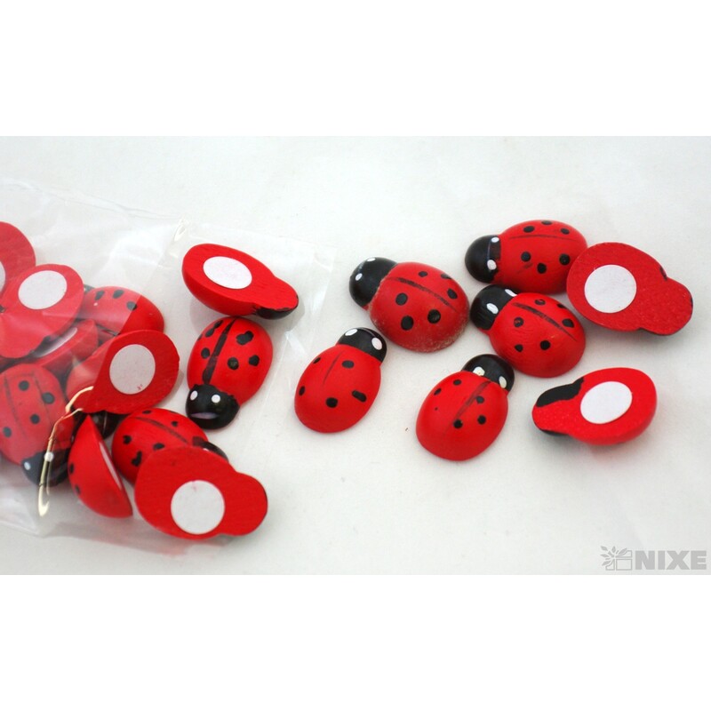 BERUŠKA NALEP 2,4cm 24ks*ČERVENÁ