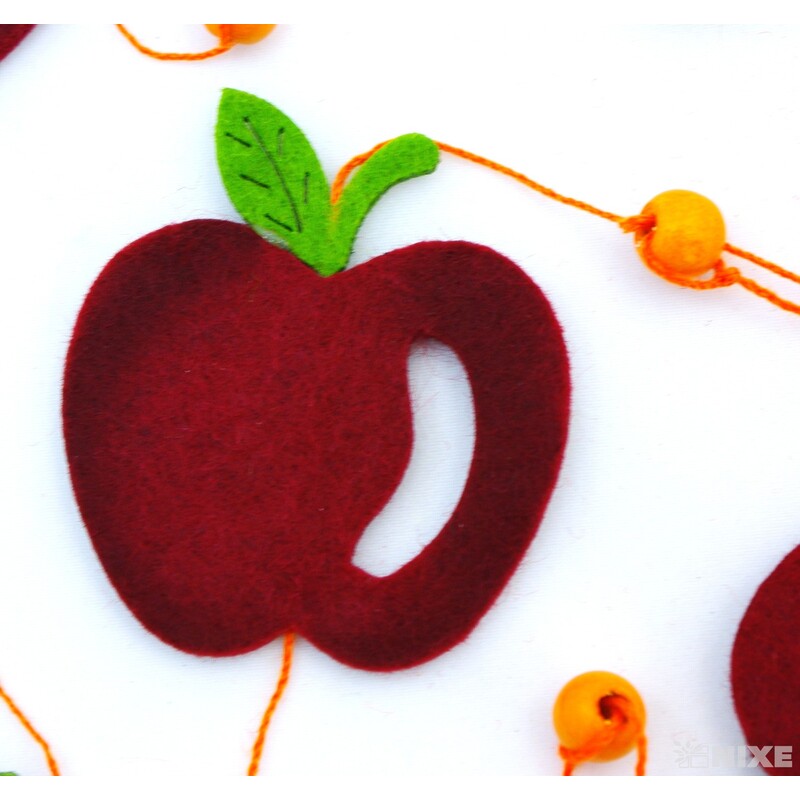 GIRLANDA JABLÍČKA 4x125cm*MIX BAREV