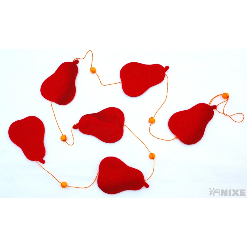 GIRLANDA HRUŠKA 8x120cm*MIX BAREV