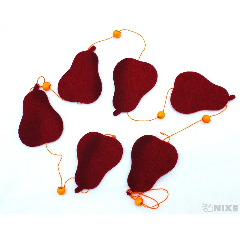 GIRLANDA HRUŠKA 8x120cm*MIX BAREV