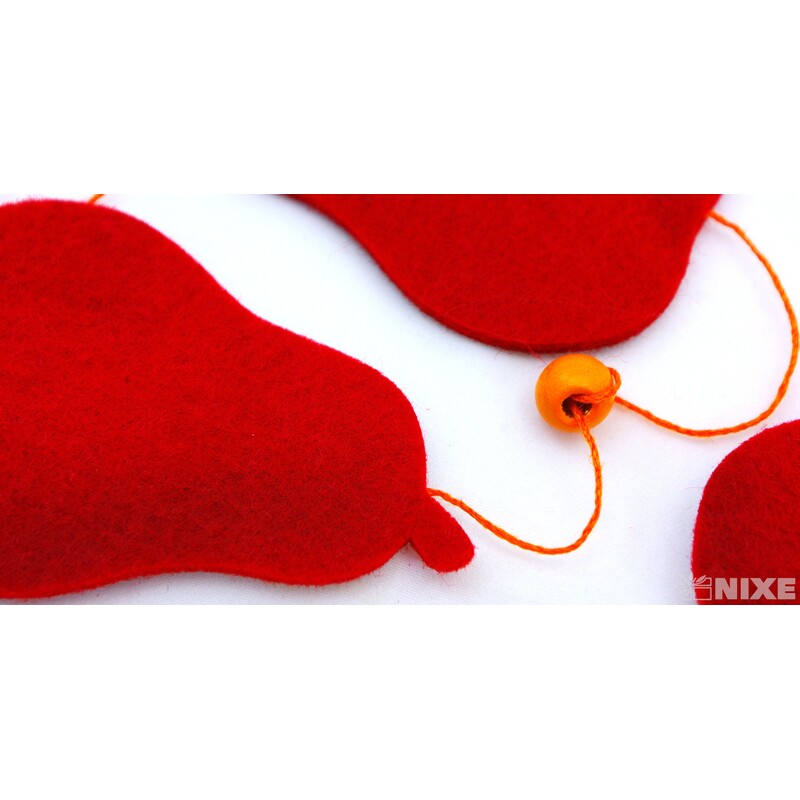 GIRLANDA HRUŠKA 8x120cm*MIX BAREV