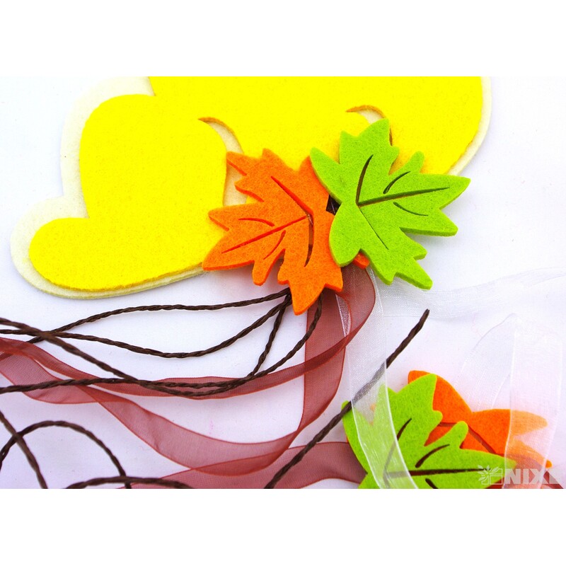 ZÁVĚS VEVERKA FILC 25x80cm*MIX BAREV