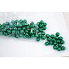 KORÁLKY 10mm cca 104ks METAL*ZELENÁ