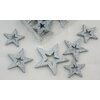 HVĚZDA 4-6cm 24ks*STŘÍBRNÁ