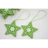 ZÁVĚS HVĚZDA 8cm 8ks*ZELENÁ