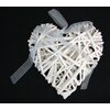 ZÁVĚS SRDCE 19cm*BÍLÁ