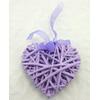 ZÁVĚS SRDCE 14cm*FIALOVÁ