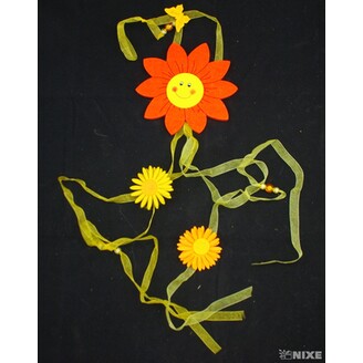 ZÁVĚS FILC SLUNCE 13x90cm*MIX BAREV