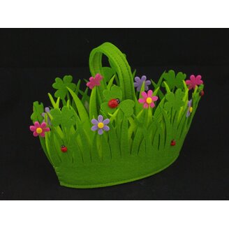 KOŠ FILC 12x18cm*ZELENÁ