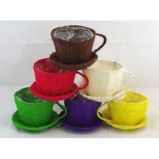 ŠÁLEK SISAL 11x11cm*MIX BAREV