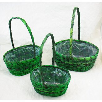 KOŠ PROUTÍ 42x18x24cm 34x20x14 30x17x12*MIX BAREV