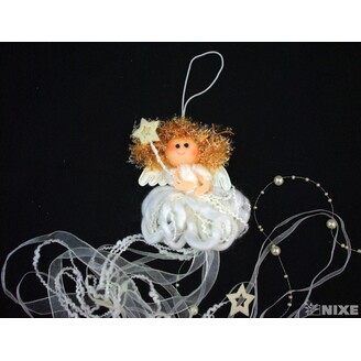 ZÁVĚS ANDĚL 10x75cm*BÍLÁ