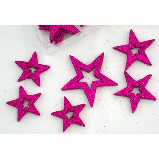 HVĚZDA 4-6cm 24ks*FUXIE