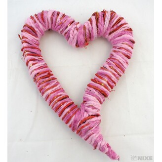 SRDCE 28x38cm*RŮŽOVÁ