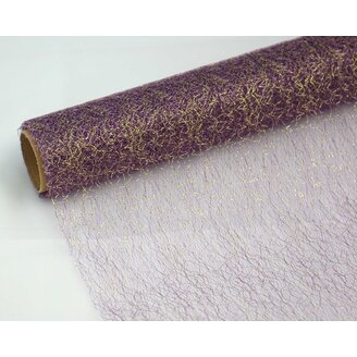 SPIDER ORGANZA METAL 39cmx5yd*FIALOVÁ