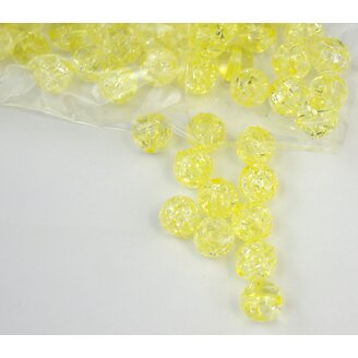 KORÁLKY KRAK 10mm cca 90ks*ŽLUTÁ