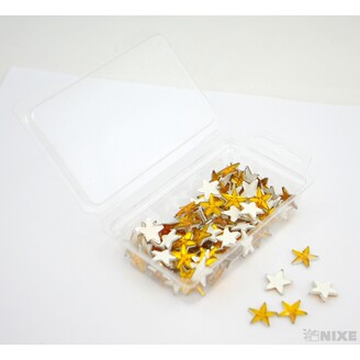 HVĚZDA AKRYL NALEP 1,5cm 100ks*ZLATÁ