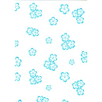 15x25cm JABLOŇ KVĚT T SÁČEK 50ks*MODRÁ