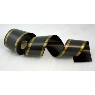 POHŘEBNÍ STUHA SP 76mmx50m*ČERNÁ+ZLATÁ