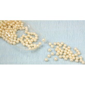 KORÁLKY 8mm cca 208ks*SMETANOVÁ