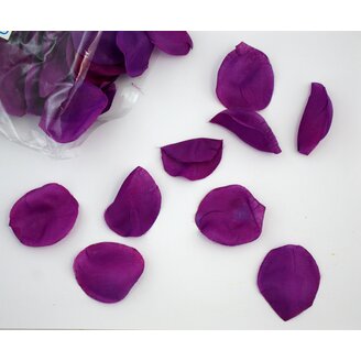 OKVĚTNÍ LÍSTKY RŮŽÍ 100ks*FIALOVÁ